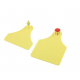 Ear tag Flexoplus F/D, male and female, yellow, blank